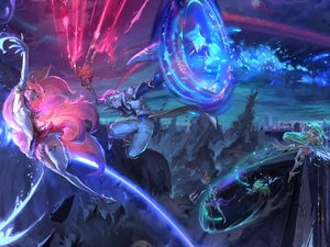 League of legends, Ahri, Ezreal, Star-Guardian