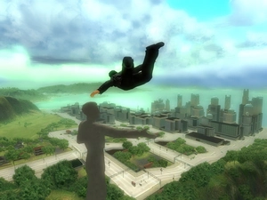 Just Cause 1, an, parachute, jump