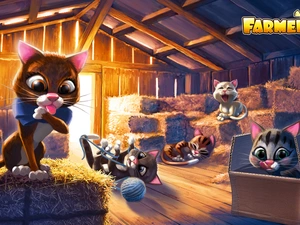 cats, Barn, box, Hay, wool, Farmerama, game, Bundles