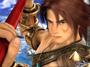 a man, Soul Calibur, Stick, Kilik