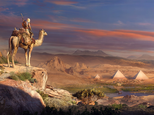 Assassins Creed: Origins, Camel, Bayek, Egypt