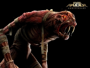 Tomb Raider Anniversary, canines, fantasy, monster