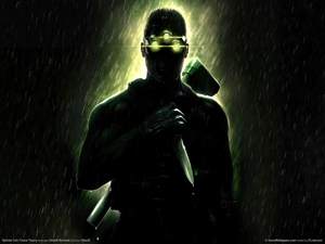 knife, Rain, Splinter Cell, a man