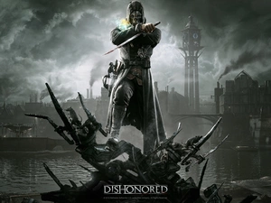 dishonored, Mask, dagger, Corvo
