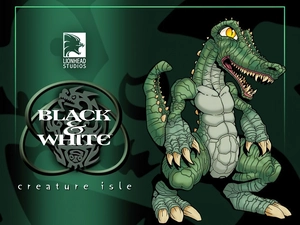 logo, Creature Isle, Crocodile
