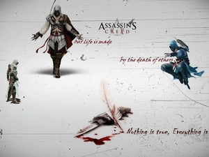 blood, Assassins Creed, dagger