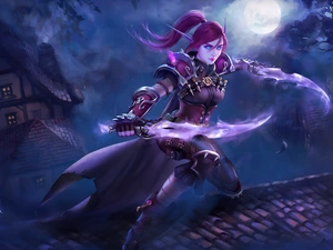 elf, World of Warcraft, Houses, form, game, the roof, moon