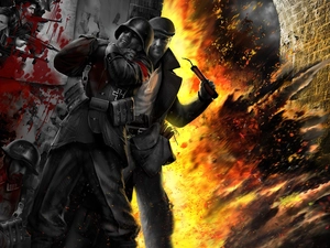 blood, The Saboteur, explosion