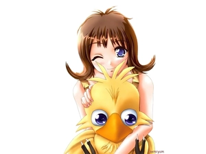 Final Fantasy, duck, Women, form