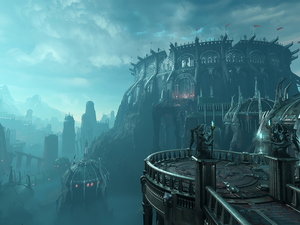 game, fantasy, structures, Doom Eternal
