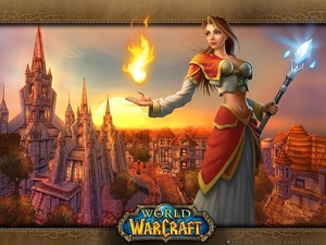 World of Warcraft, fantasy, Big Fire, Women