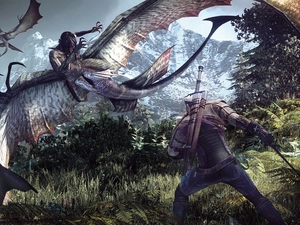 game, The Witcher, Fight, creatures, fighter