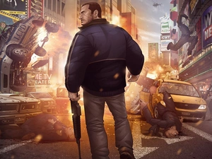 cars, Characters, Street, Fight, Gta IV