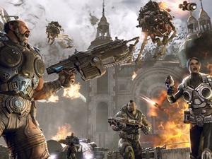 Gears of War, Fight, Big Fire, Characters