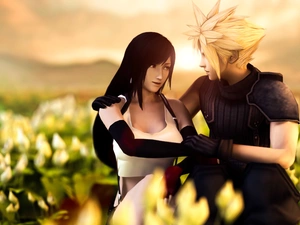 cloud, Final Fantasy, Tifa Lockhart
