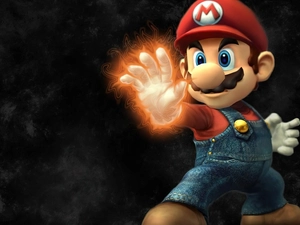 hand, mario bross, Fire