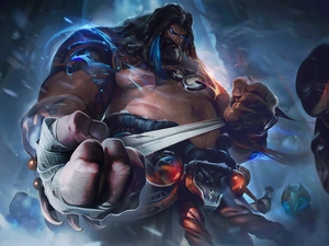 Udyr, League Of Legends, fists, bandage, hands, form