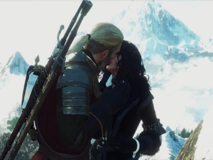 The Witcher 3 Wild Hunt, game, Yennefer, kiss, Geralt, The Witcher 3 Wild Hunt