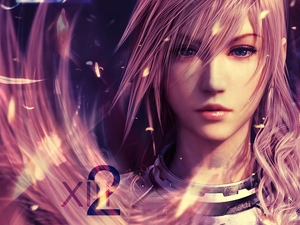 girl, Hair, Final Fantasy, Pink
