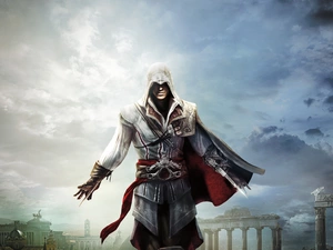 Sky, Rome, Ezio, Hidden Blade, Assassins Creed