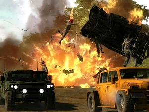 explosion, Just Cause 2, chase