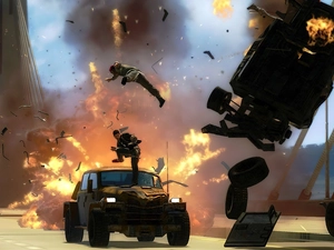 car, Just Cause 2, explosion