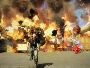 escape, Just Cause 2, explosion