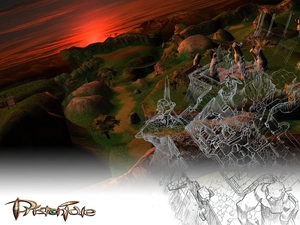 sun, Draft, Mountains, land, Priston Tale