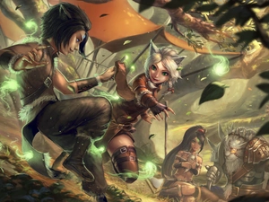 Rengar, League of legends, Nidalee