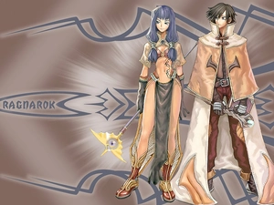 a man, Ragnarok, spear, Women, Characters, cape, magus