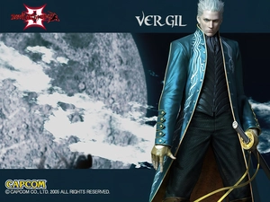 Devil May Cry, man sword, cape, form