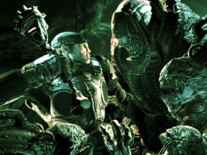 Gears of War, Marcus, navy blue, soldier