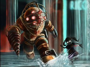 girl, Bioshock 2, monster