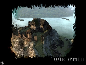 fortress, the witcher, mountains