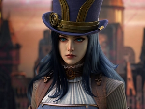 Caitlyn, Hat, League Of Legends, form, game