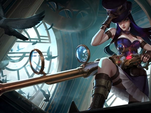 form, Women, League Of Legends, Caitlyn, game