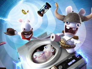 Rabbits, washing-machine