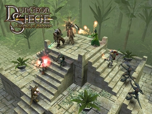 Dungeon Siege, Stairs, mount, Characters