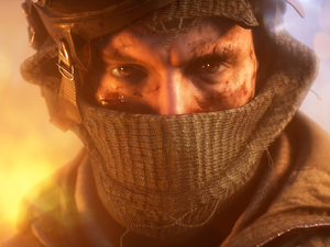 game, soldier, face, Battlefield V