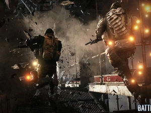Explosions, Battlefield 4, soldiers