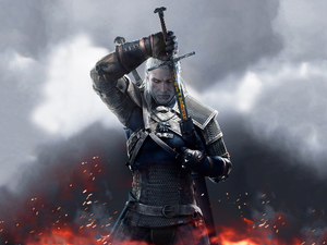 game, Geralt, The Witcher 3: Wild Hunt, sword