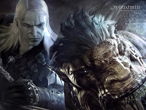 monster, the witcher, a man