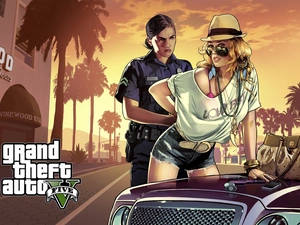 Automobile, Street, Police, Women, GTA V