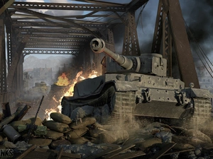 game, tank, bridge, World Of Tanks