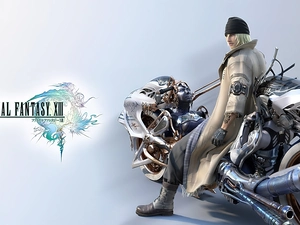 Motorbike, Final Fantasy XIII, a man